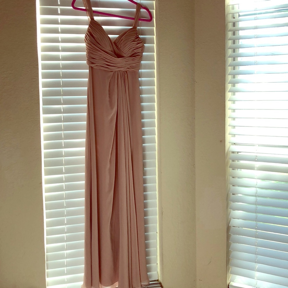 Tan formal dress